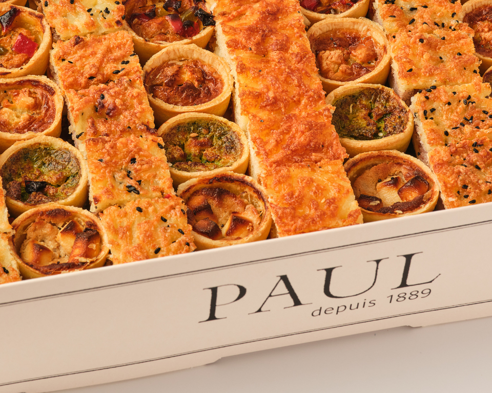 Mini Quiches &amp; Croques Platter - 65 Pieces